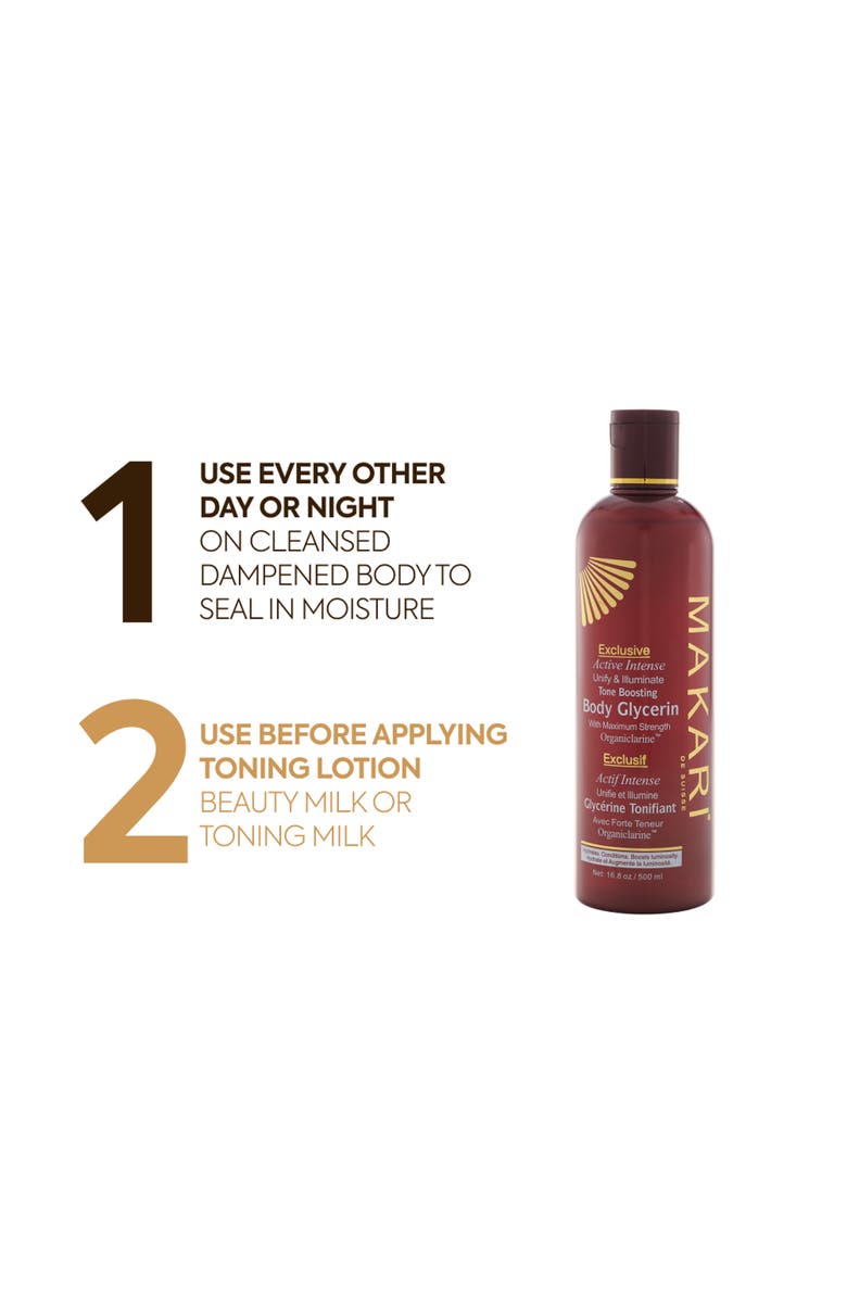 Makari de Suisse Exclusive Tone Boosting Body Glycerin, Alternate, color, NO COLOR