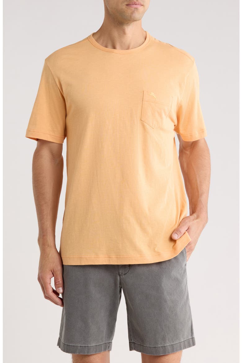 Cabo Bay Pocket T-Shirt, Main, color, BAKED PEACH