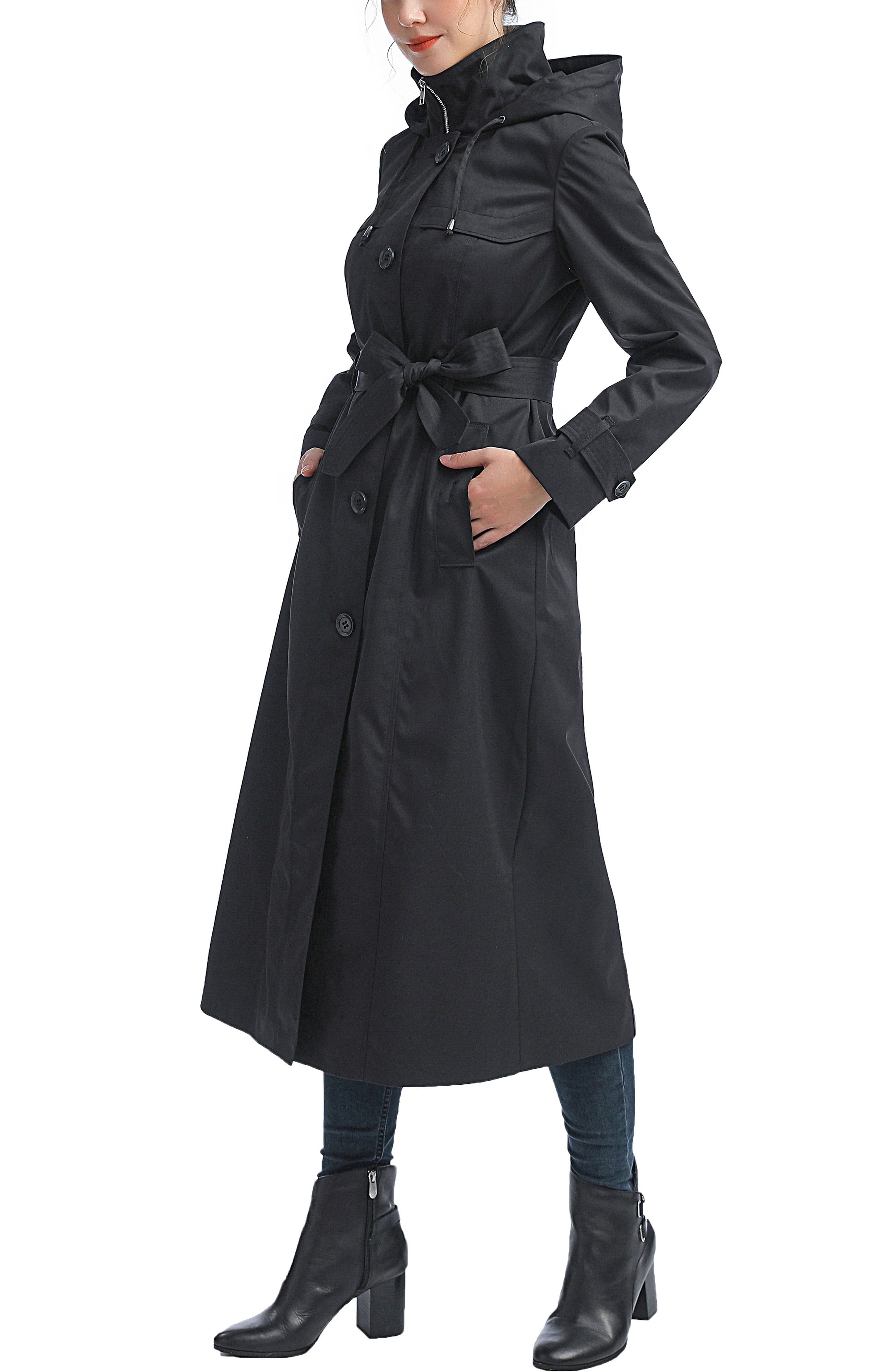 Women's Aine Hooded Long Rain Coat - image 2