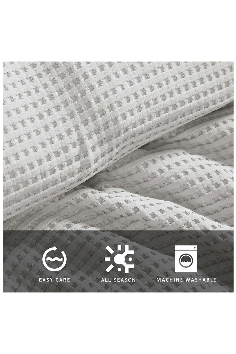 Waffle Comforter & Sham Set, Alternate, color, GREY