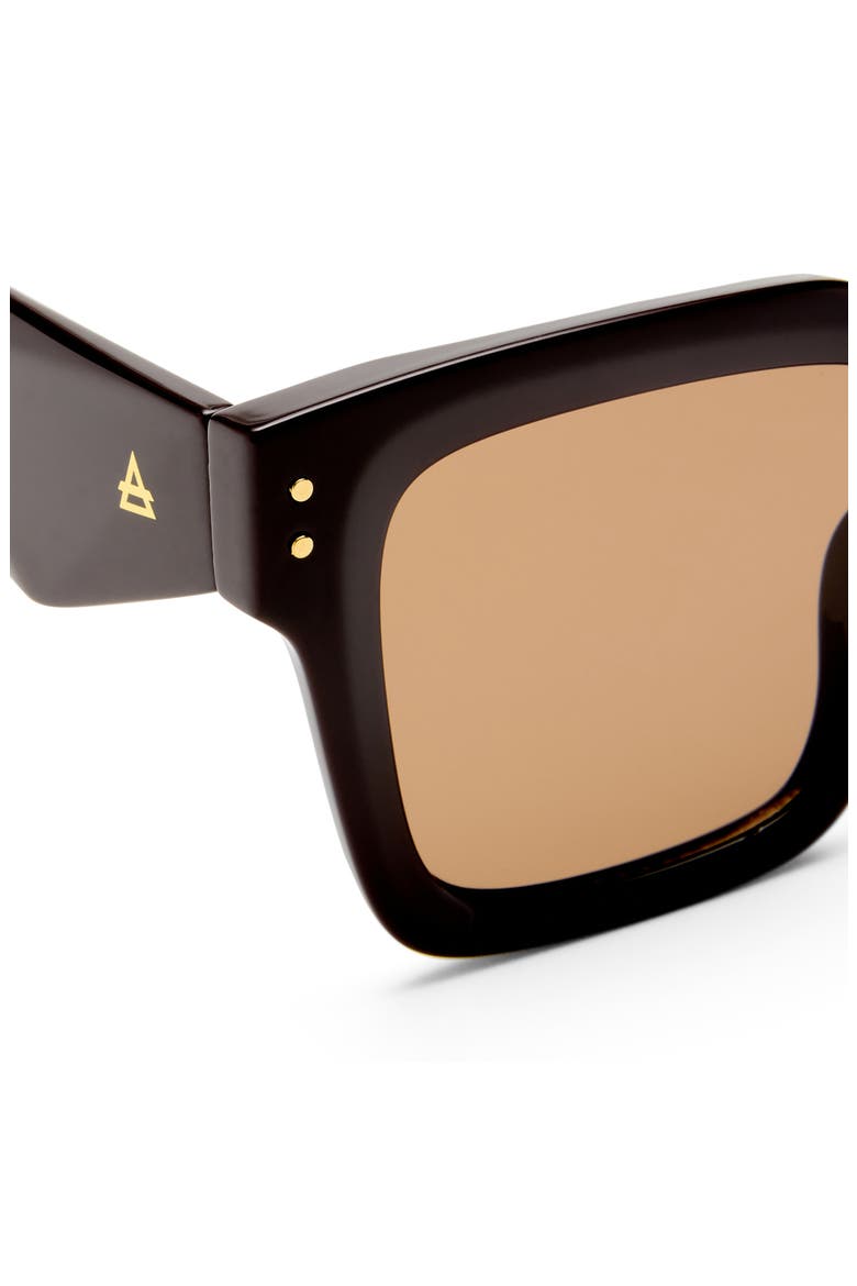 Magnitude 50mm Square Sunglasses, Alternate, color, CHOCOLATE / BROWN MONO