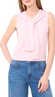 Halogen® Tie Shoulder Sleeveless Sweater