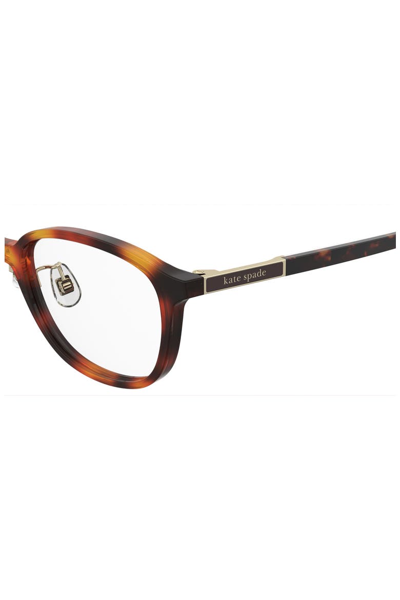 aisha 51mm oval optical glasses, Alternate, color, HAVANA