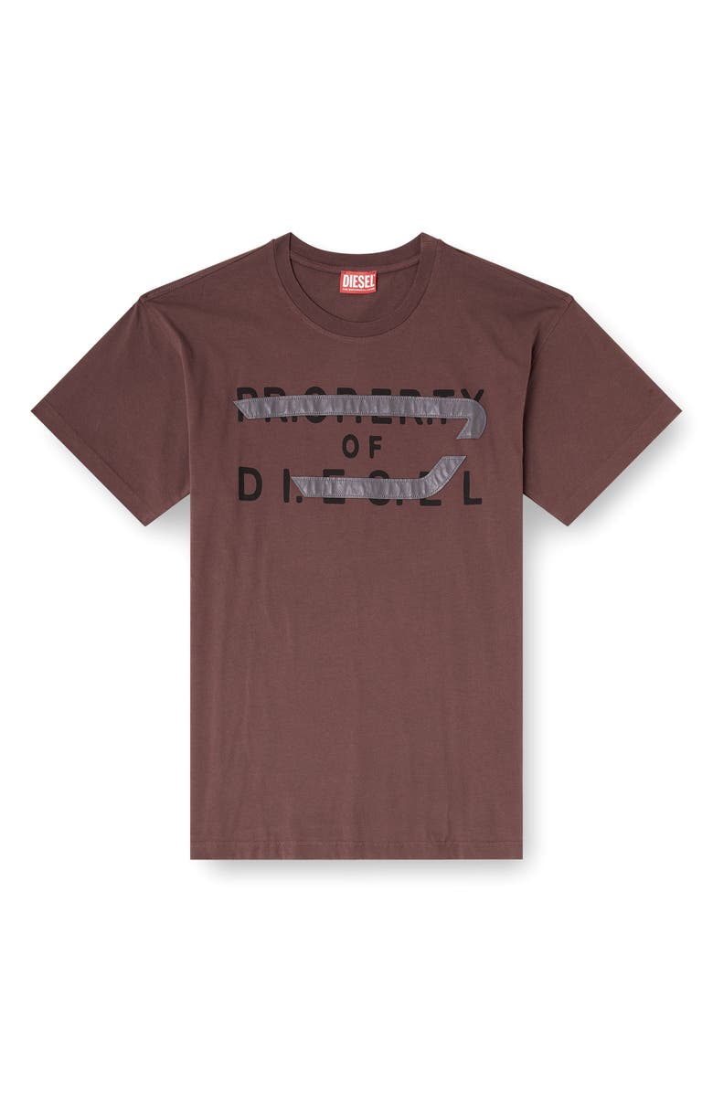 DIESEL<sup>®</sup> T-Norm Cotton Graphic T-Shirt, Alternate, color, Coffee