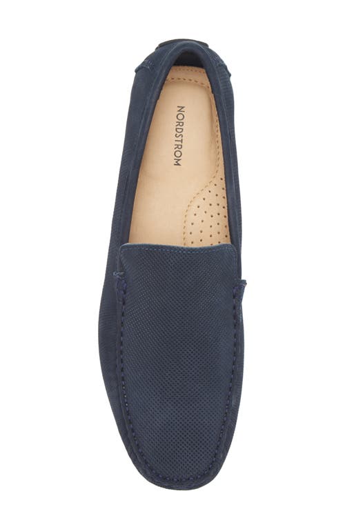 Nordstrom Pierson Venetian Driving Loafer In Blue