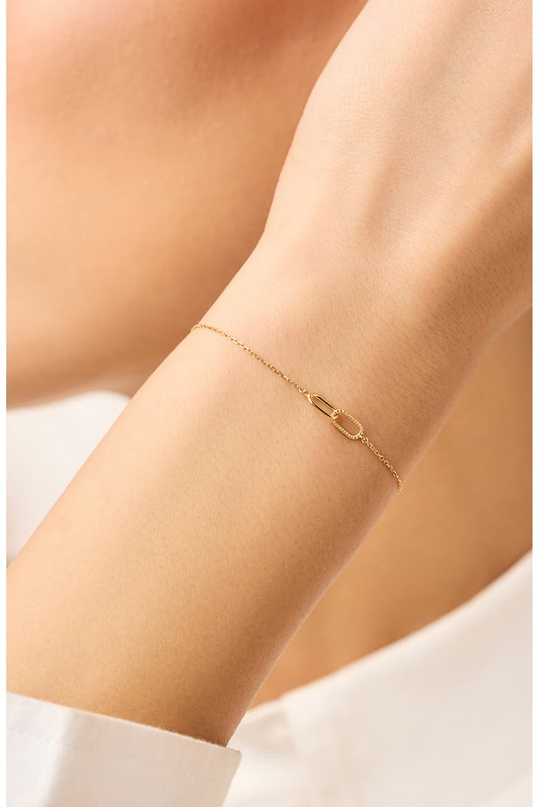 Gold Bracelet - Gold Twisted Link Bracelet, Alternate, color, Gold