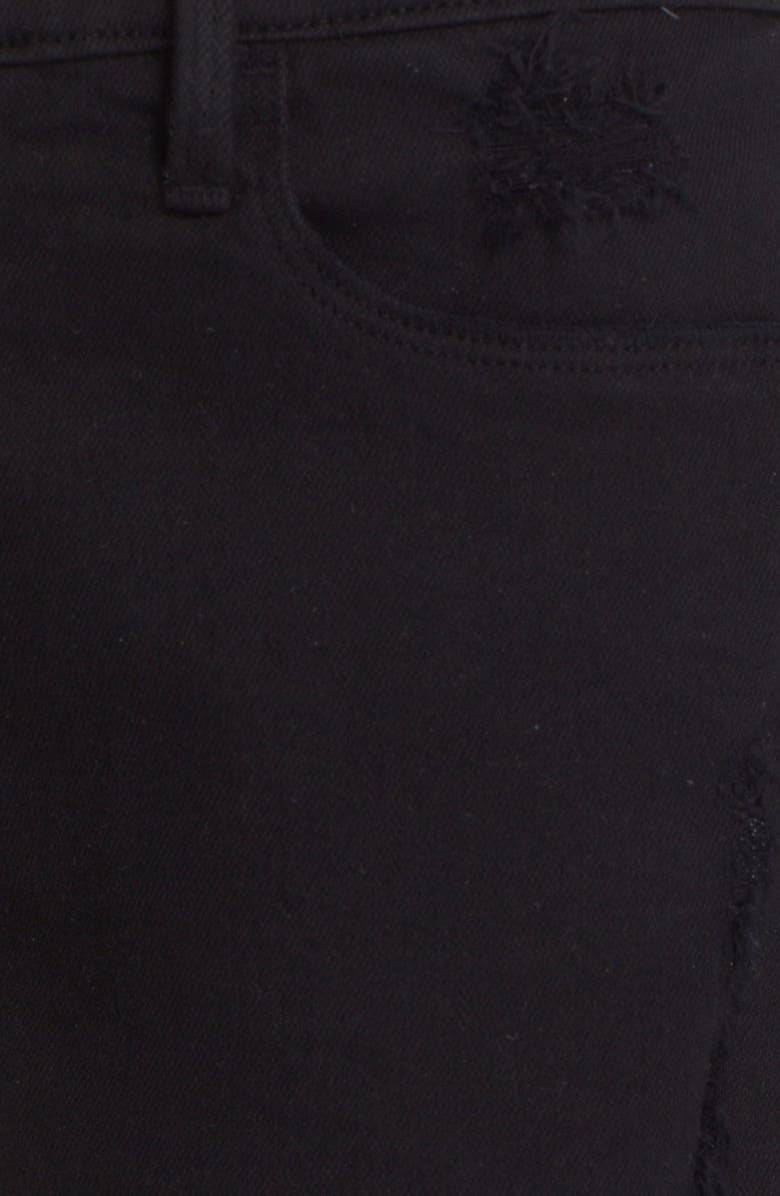 FRAME Distressed Denim Shorts, Alternate, color, 