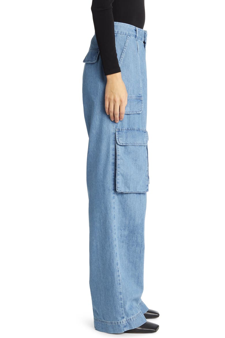 Relaxed High Waist Straight Leg Cargo Jeans, Alternate, color, RHYTHM