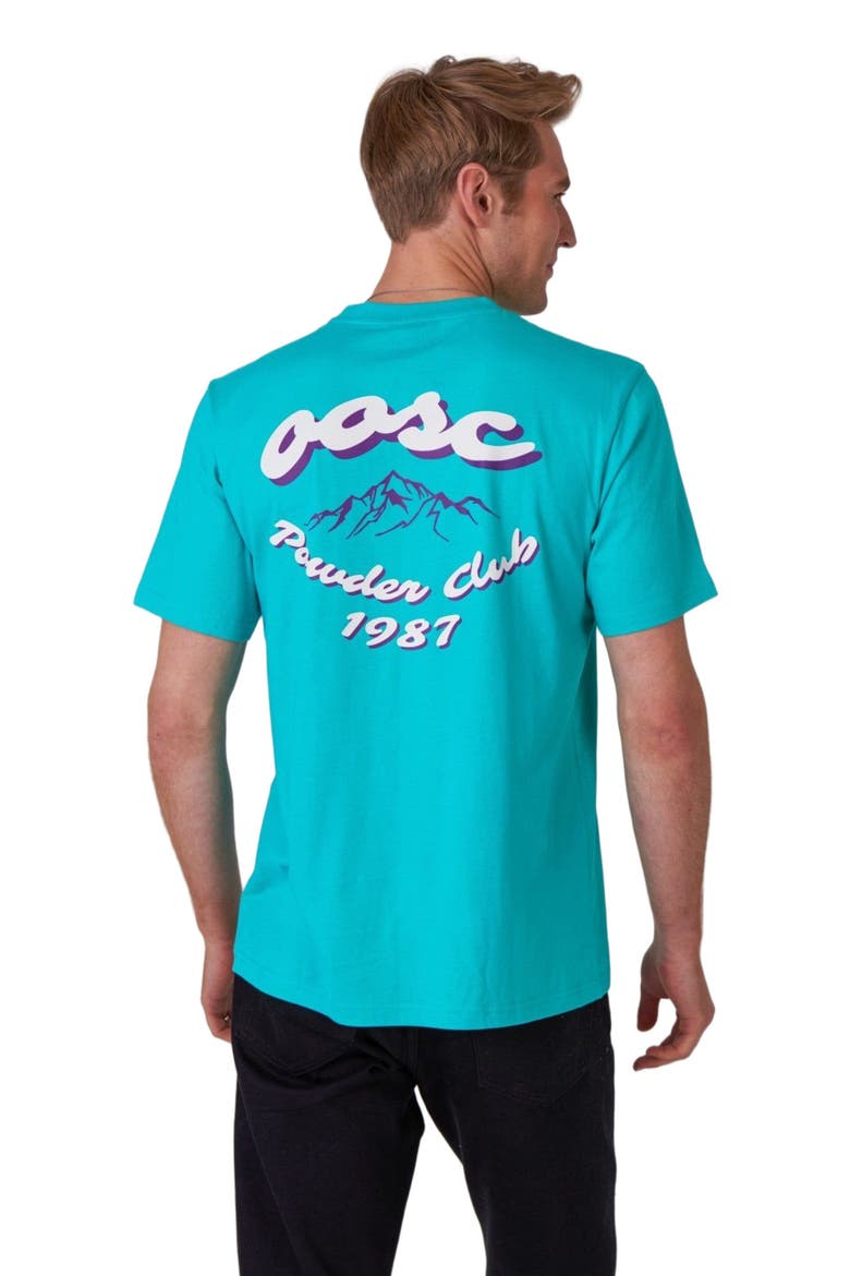 Powder Club T-Shirt - Aqua, Alternate, color, Aqua