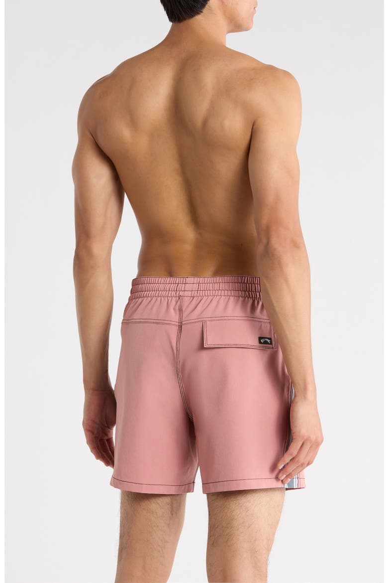 Dbah Panel Loopback Swim Trunks, Alternate, color, ASH ROSE