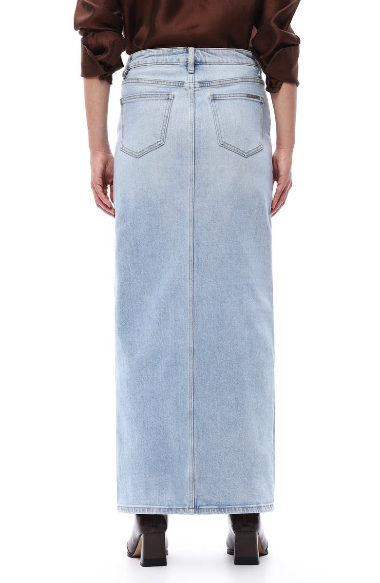 Bayeas Stretch Denim Maxi Skirt, Alternate, color,