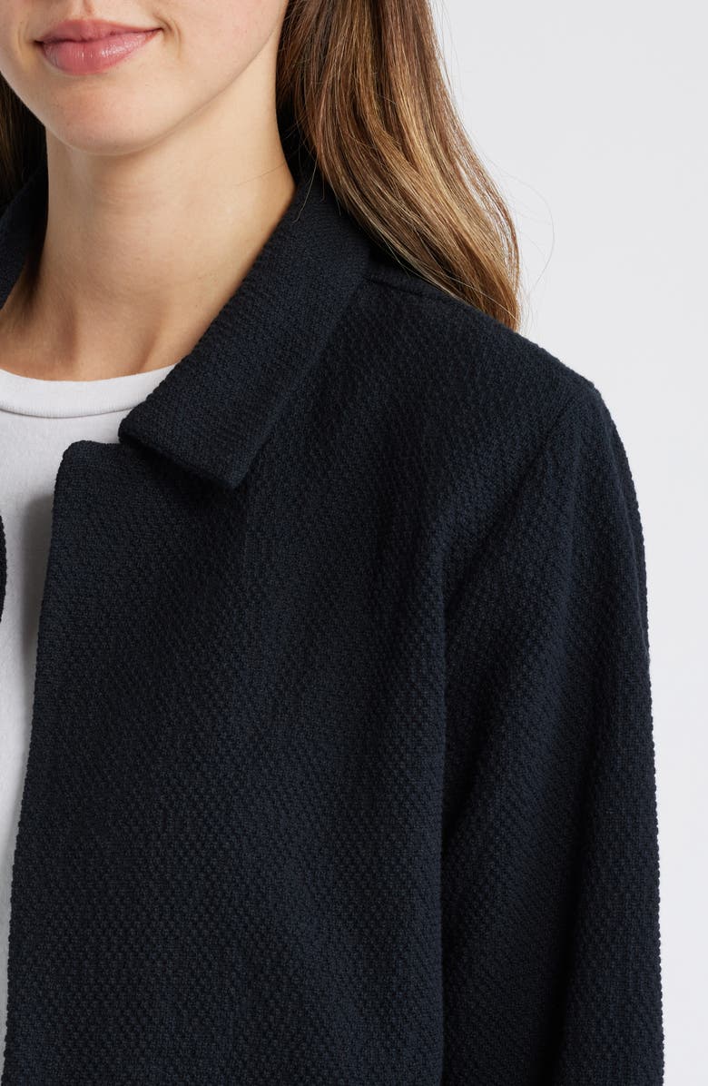 Eileen Fisher Classic Notch Collar Stretch Organic Cotton Jacket, Alternate, color, 