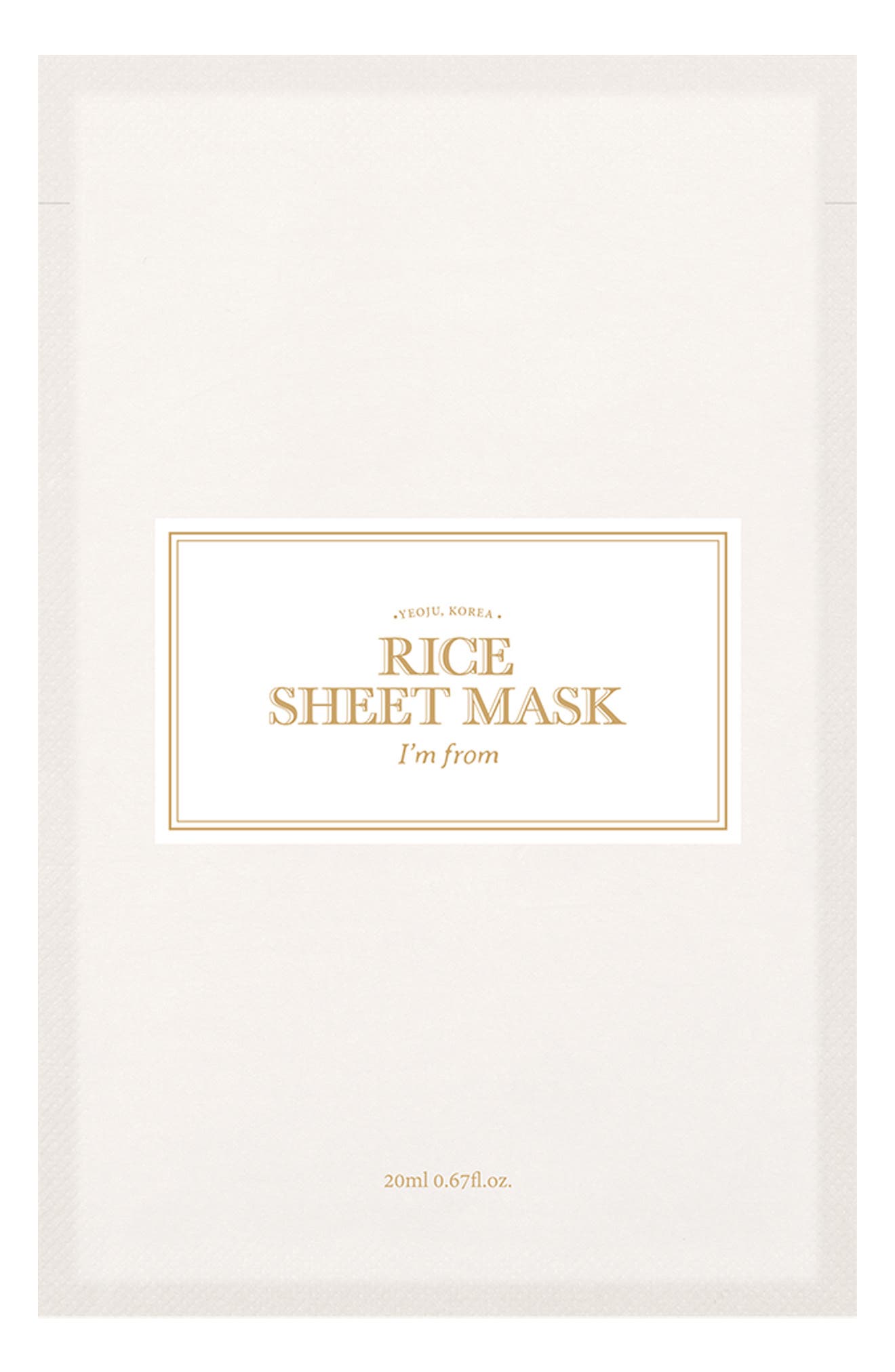 I'm From 5-pack Rice Sheet Mask In Transparent