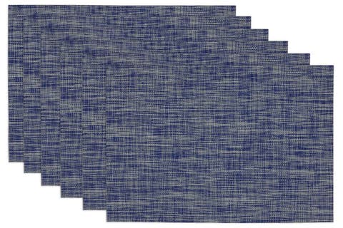 PVC Tweed PVC Placemat Set/6