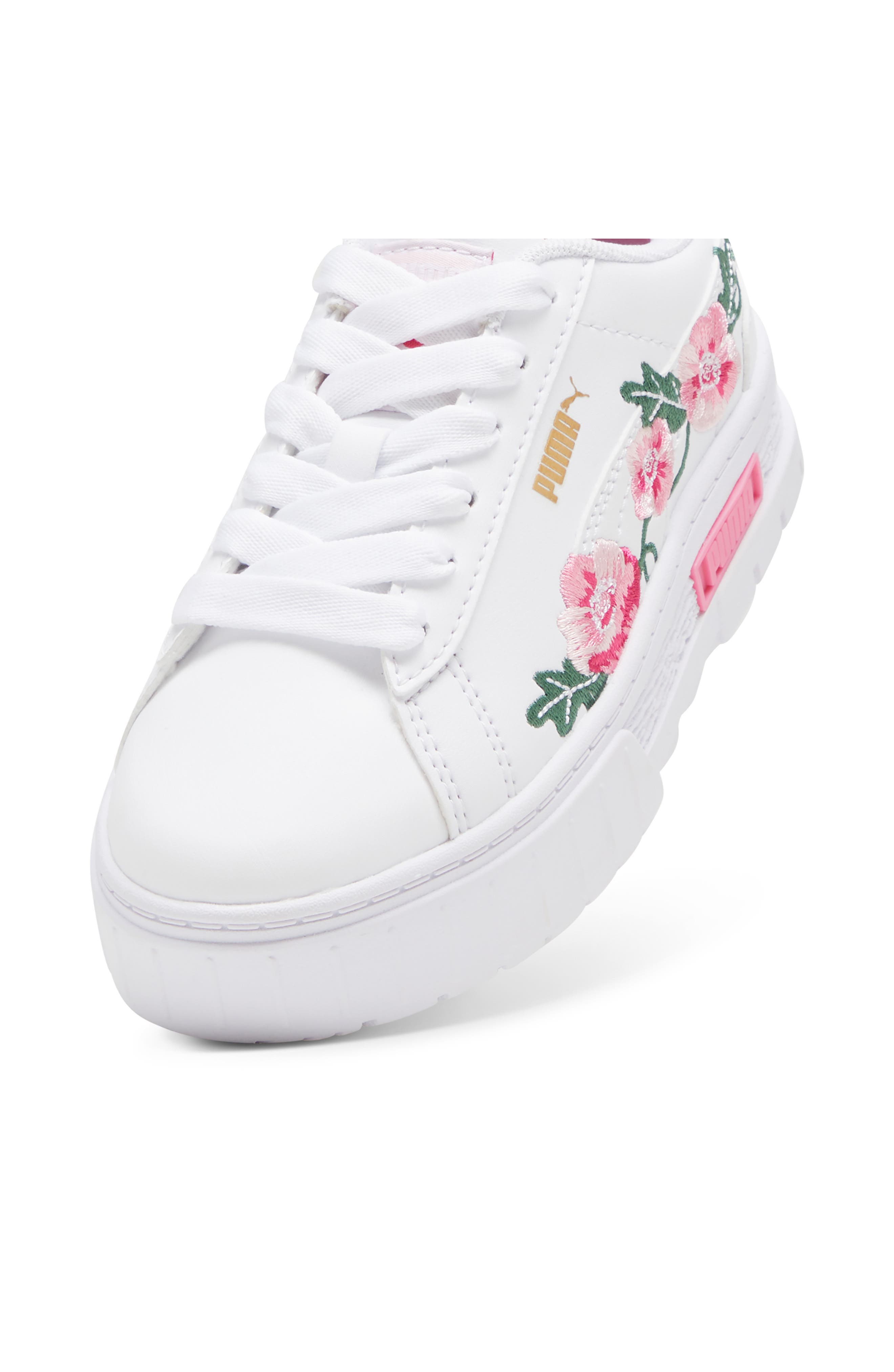 PUMA Gender Inclusive Mayze Embroidered Sneaker, Alternate, color, 