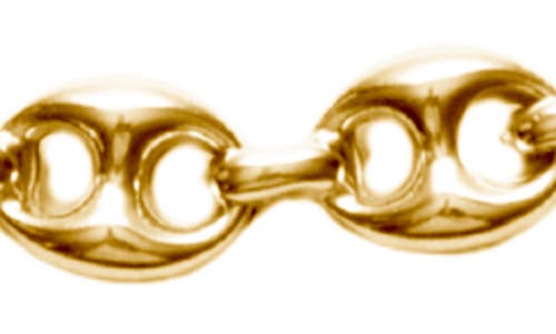 Argento Vivo Sterling Silver Mariner Puff Chain Link Bracelet In Gold