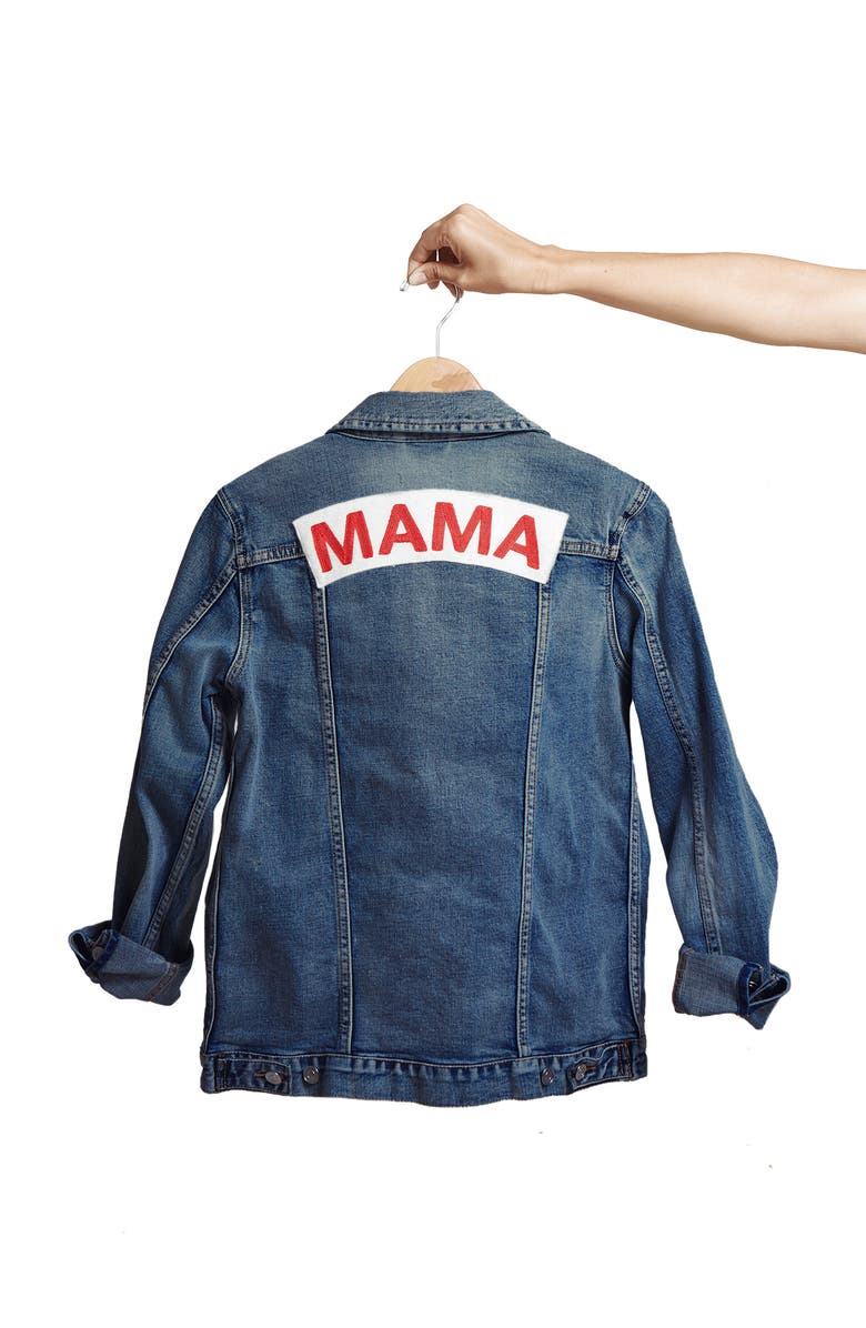 Ingrid & Isabel<sup>®</sup> Mama Denim Maternity Jacket, Alternate, color, 