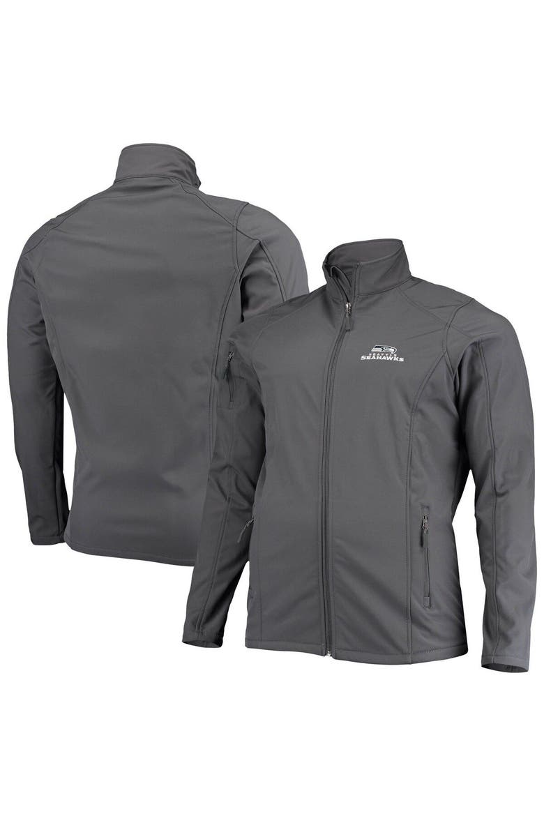 Men's Dunbrooke Gray Seattle Seahawks Big & Tall Sonoma Softshell Full-Zip Jacket, Alternate, color, Gray