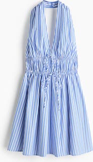 H&M Drawstring-detail Halterneck Dress