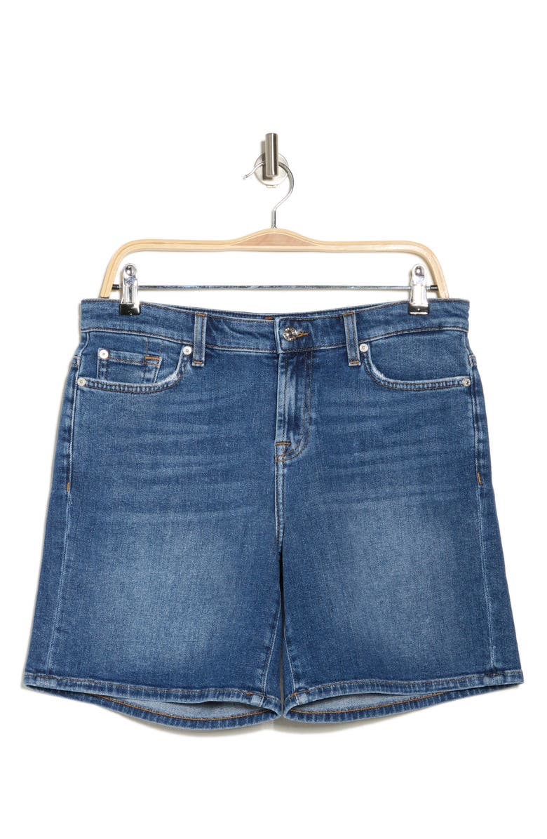 7 For All Mankind Denim Boy Shorts, Alternate, color, Midelt