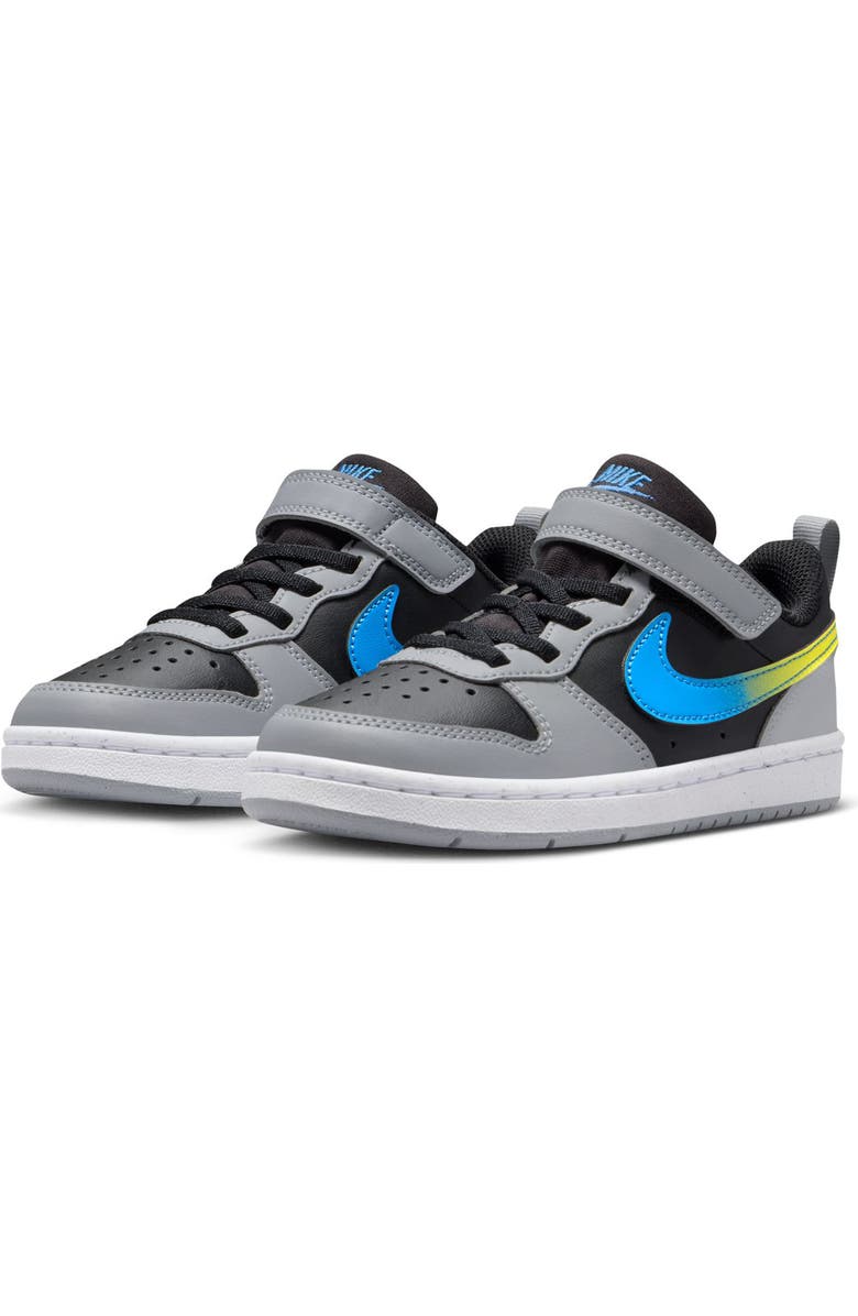 Nike Kids' Court Borough Low Recraft Sneaker, Main, color, Black/ Dutch Blue/ Light Grey