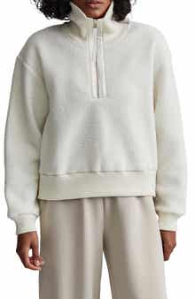 Varley Roselle Recycled Polyester Fleece Half Zip Pullover