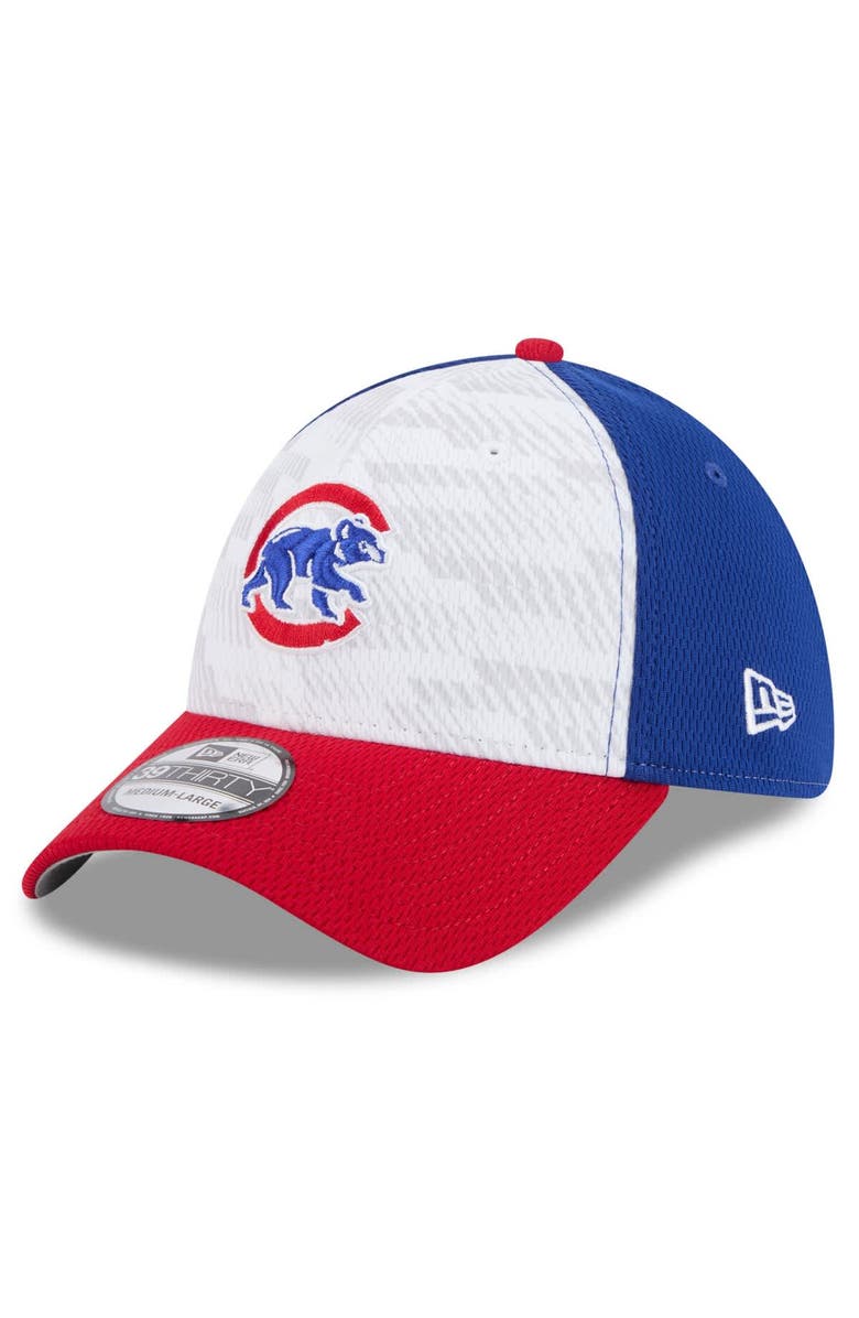 New Era Men's New Era Royal/Red Chicago Cubs 2025 MLB Clubhouse 39THIRTY Flex Hat, Main, color,