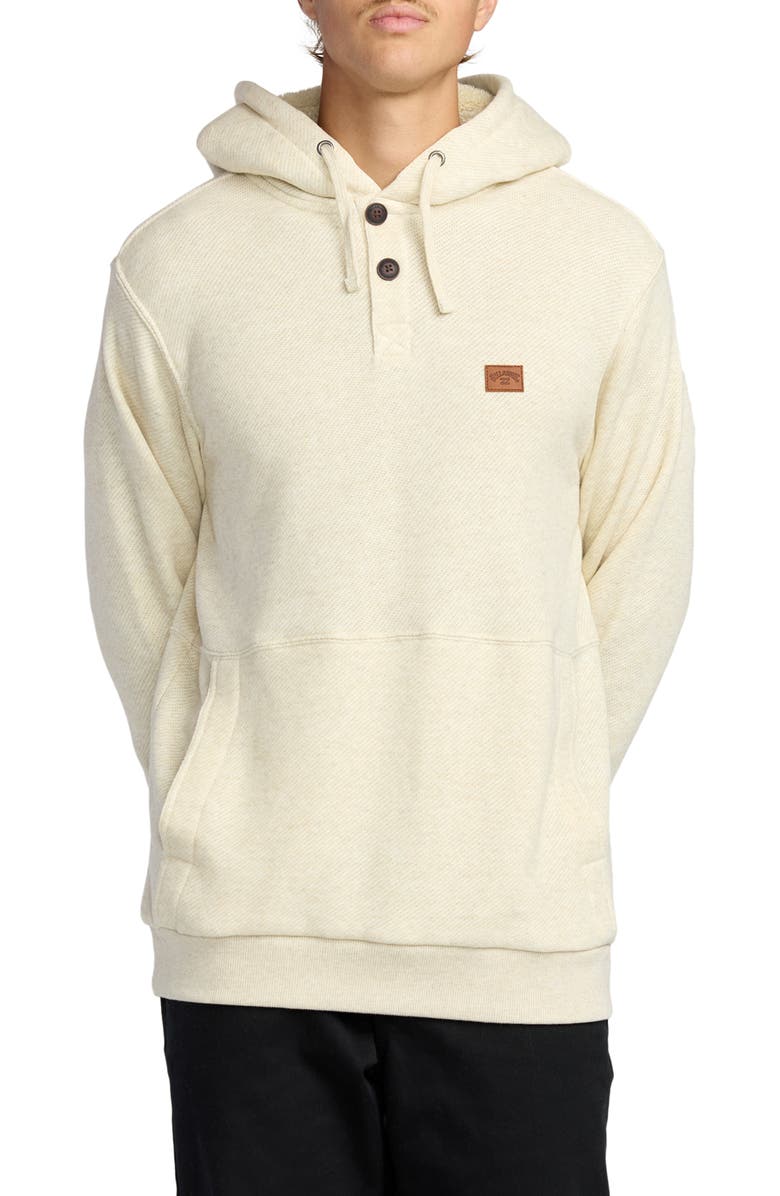 Billabong Hudson Hoodie, Main, color, Oatmeal Heather