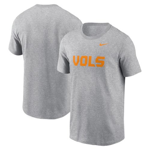 Nike Heather Gray Tennessee Volunteers Primetime Alternate Logo T-shirt