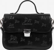Cavalinho Cavalo Lusitano 600 Embossed Leather Handbag