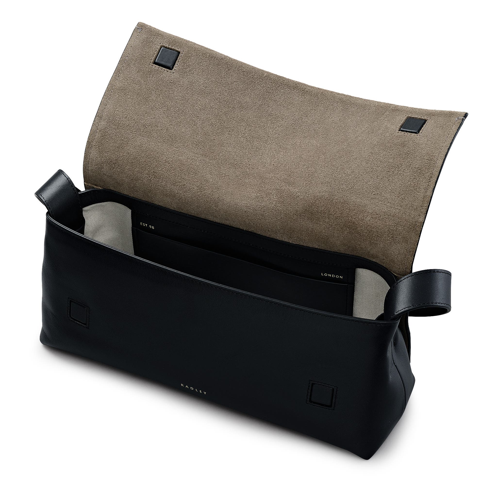 Radley The Annabel - Suede Medium Flapover Shoulder Bag, Alternate, color, Coffee