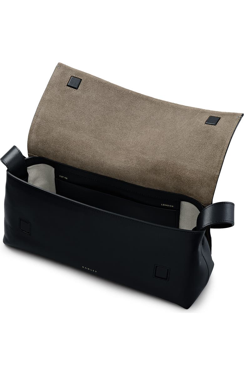 Radley The Annabel - Suede Medium Flapover Shoulder Bag, Alternate, color, Coffee