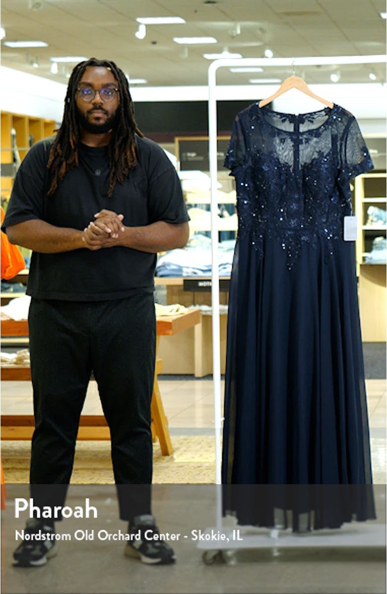 Beaded Mesh Gown, sales video thumbnail