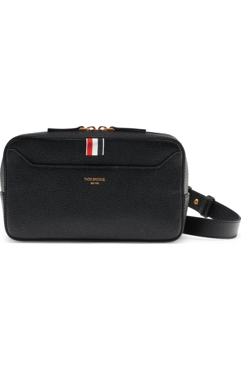 Thom Browne Pebbled Leather Belt Bag, Main, color,