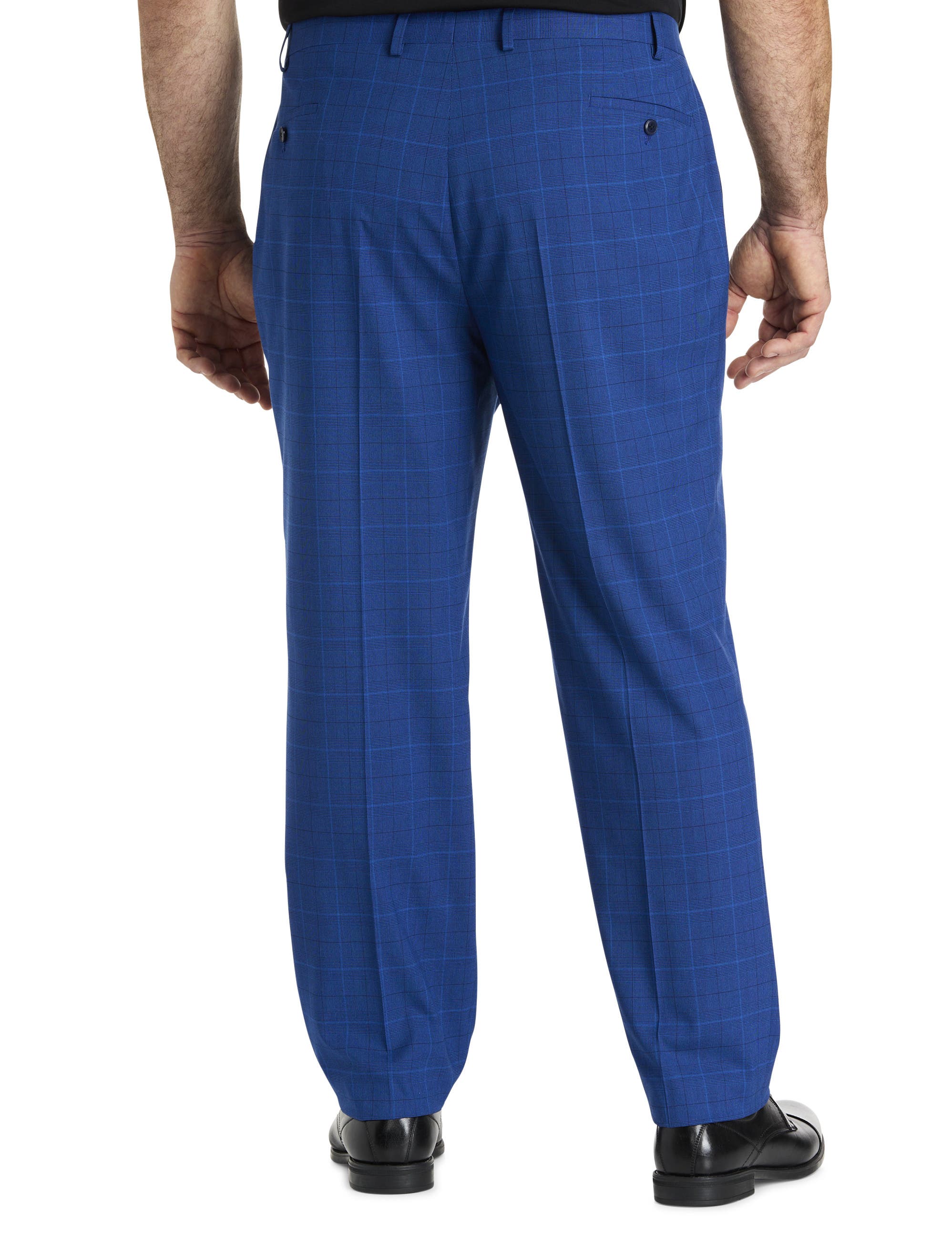 Big & Tall Windowpane Suit Pants - image 2