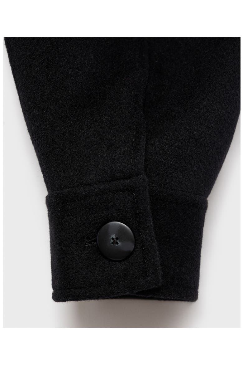 Wool Blend Crop Jacket, Alternate, color, BLACK