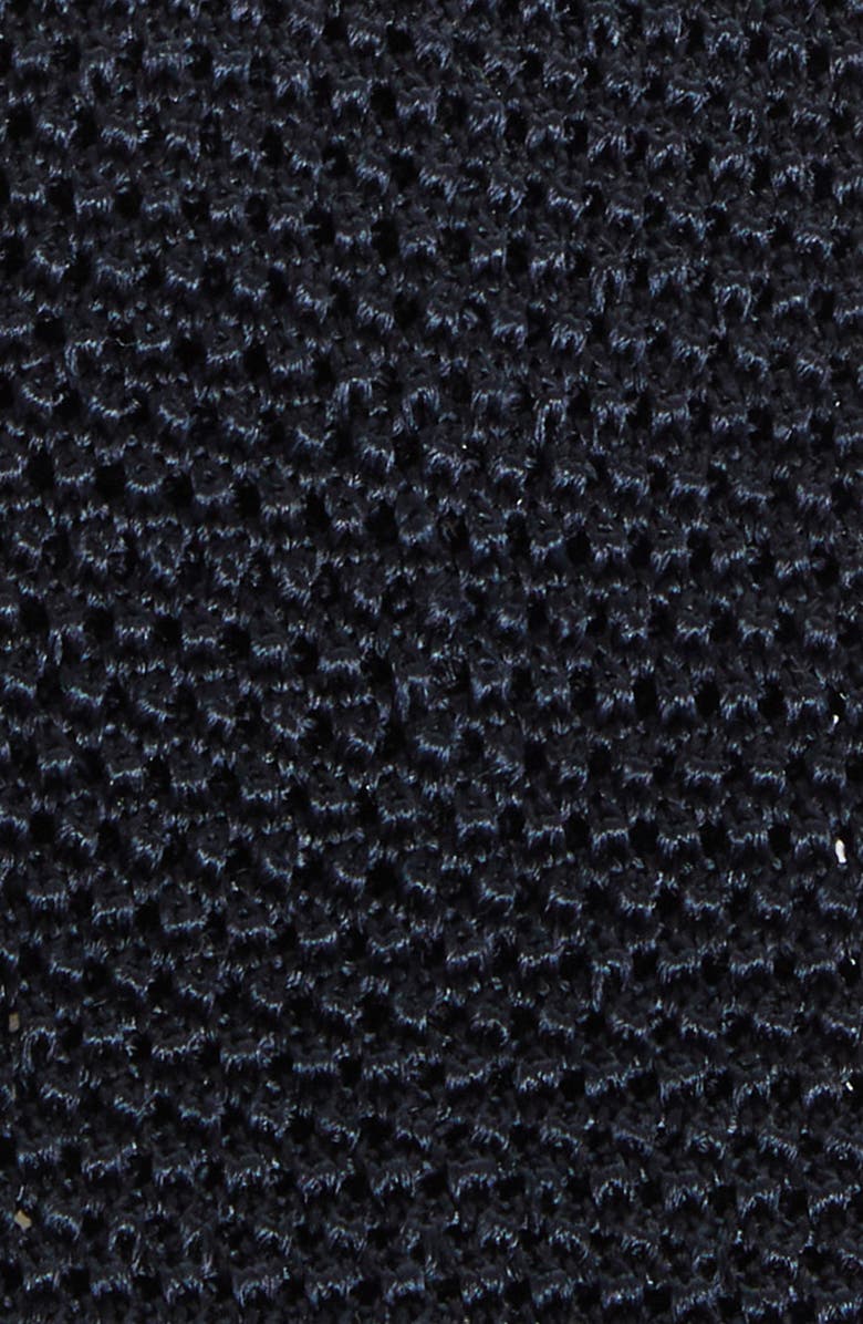 Ralph Lauren Purple Label Silk Knit Skinny Tie, Alternate, color, Dark Navy