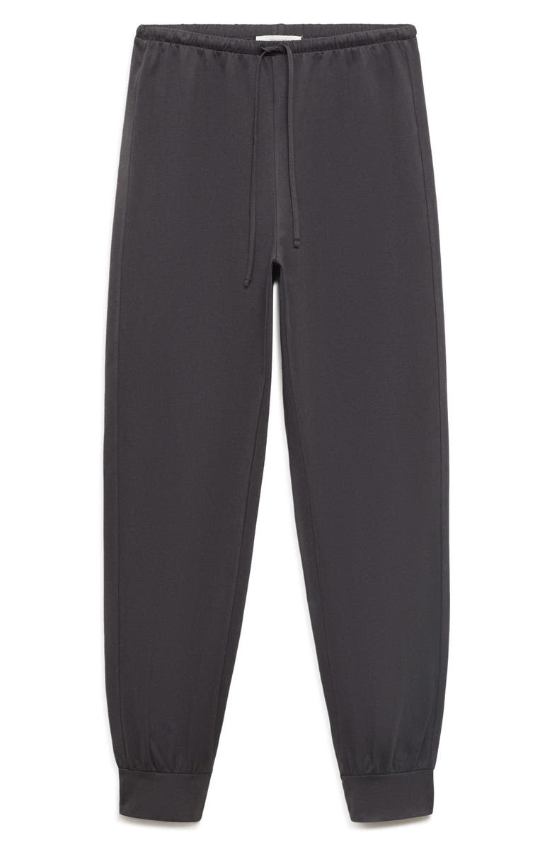 MANGO Soft Finish Joggers, Main, color, Charcoal