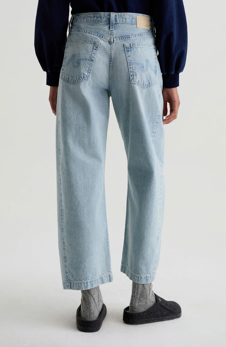 AG Hattie High Waist Ankle Wide Barrel Leg Jeans, Alternate, color, Sunset Hills