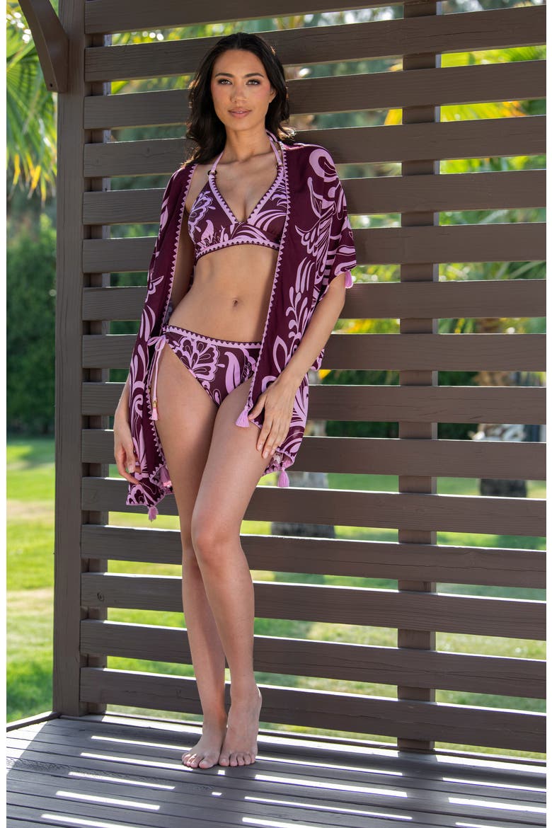 Fiji Cover-Up, Alternate, color, DARK CHERRY