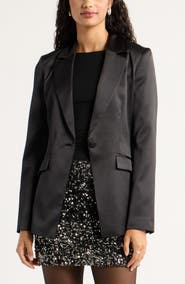 Open Edit Satin Blazer