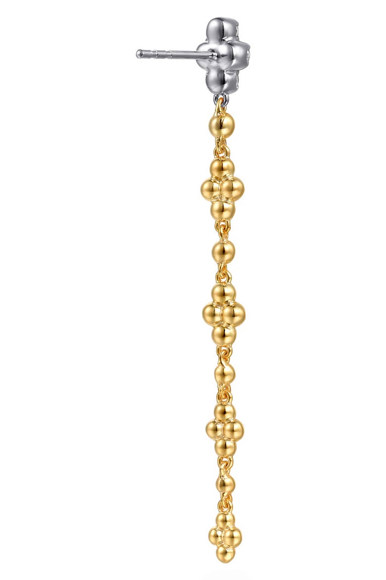 14k Gold Diamond Drop Earrings, Alternate, color, 14K YELLOW/ WHITE GOLD