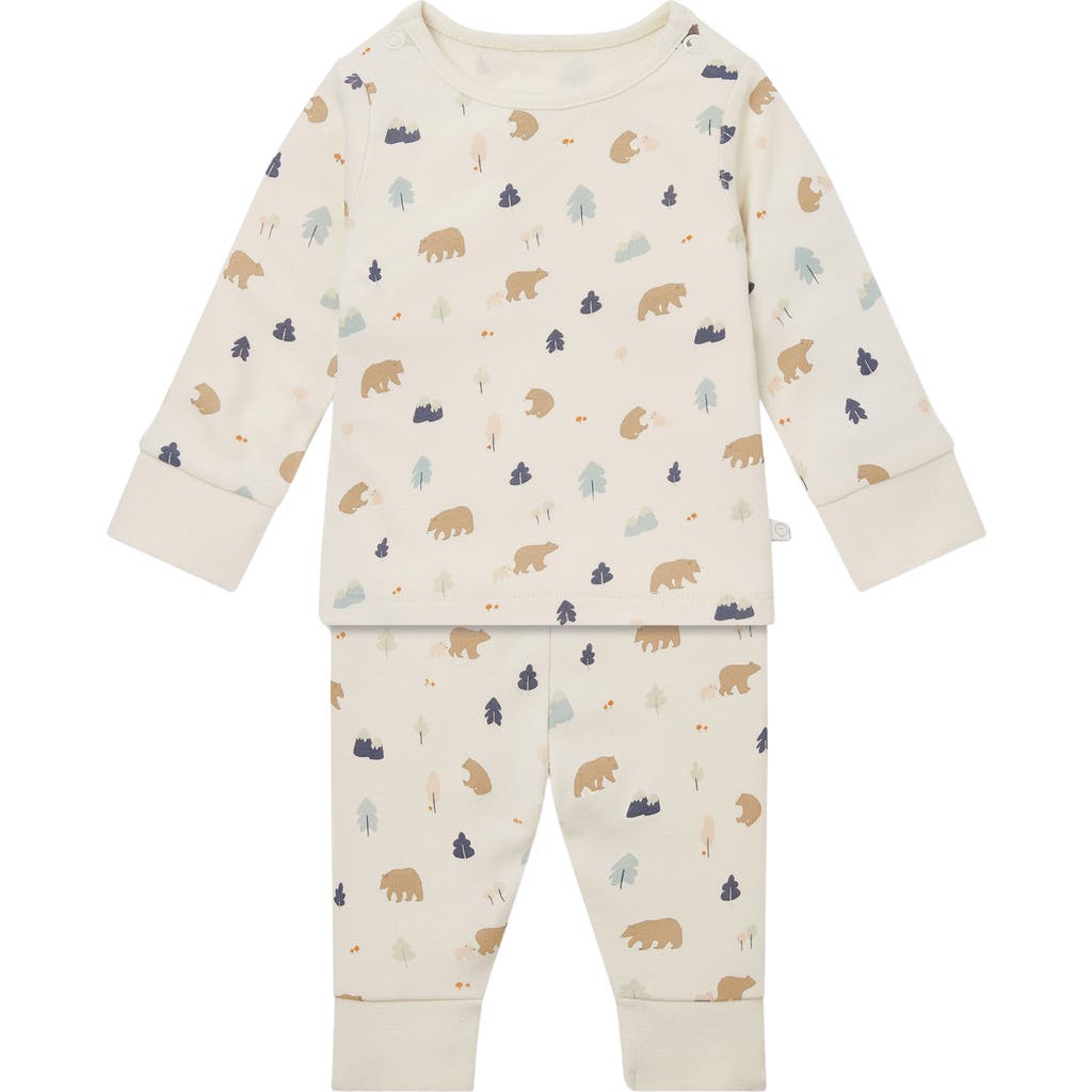 MORI Bear Print Fitted Two-Piece Pajamas  product