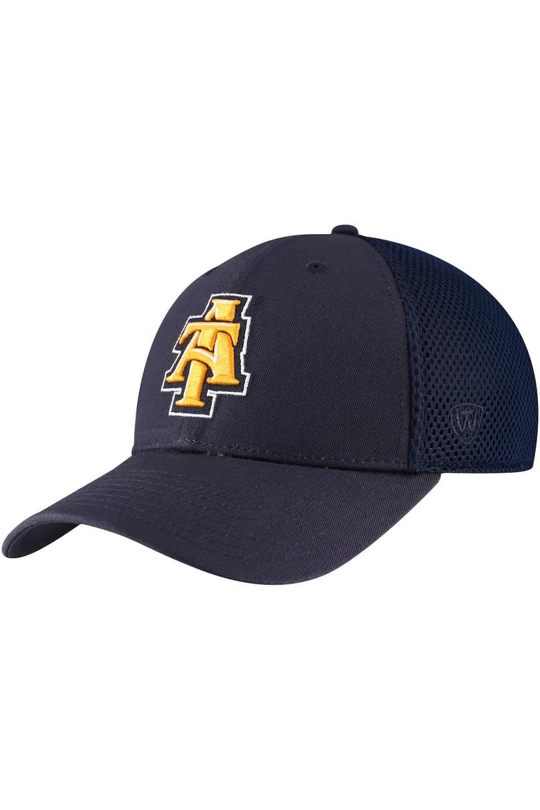 Men's Top of the World Navy North Carolina A&T Aggies Spacer Flex Hat, Main, color, Navy
