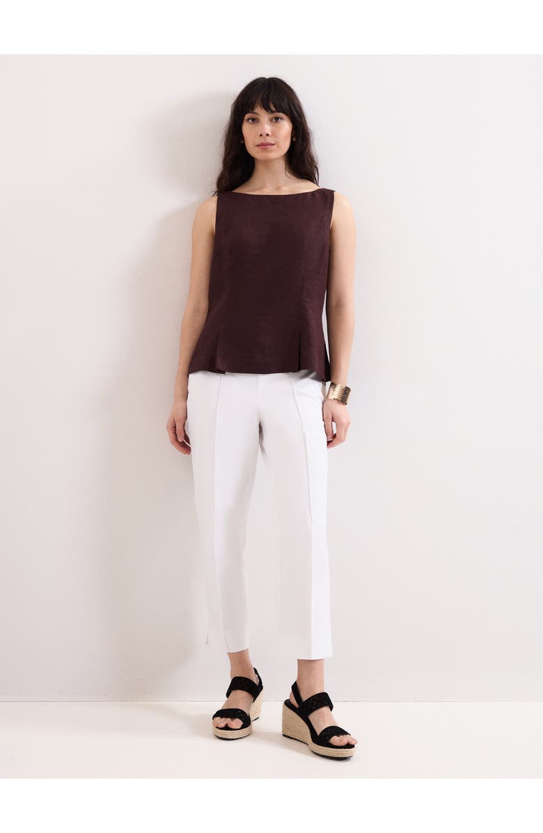Phase Eight Miah Cropped Tailored Trousers, Alternate, color, White