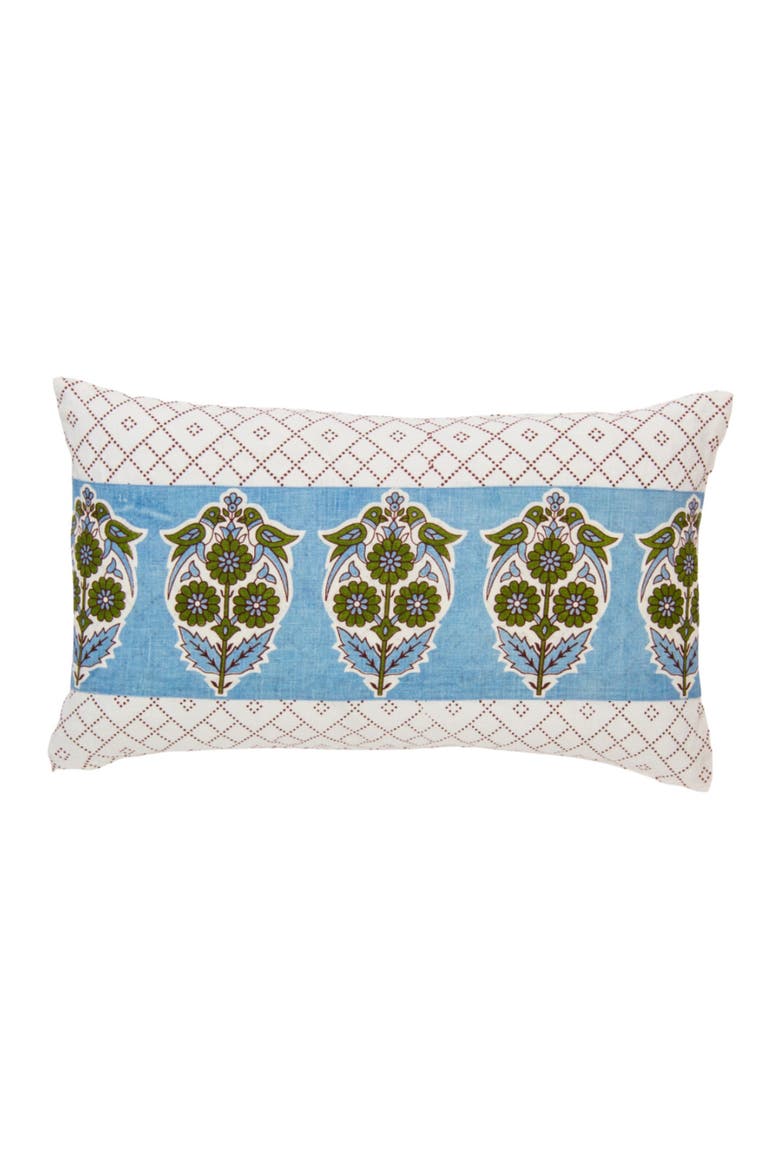Parakeets Blue/Green Pillow Cover, Main, color, Cornflower Blue/Moss Green