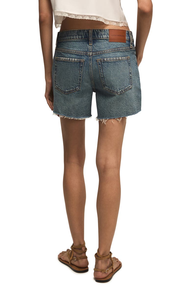 Baggy Stretch Denim Shorts, Alternate, color, FEEL THE BEAT WASH