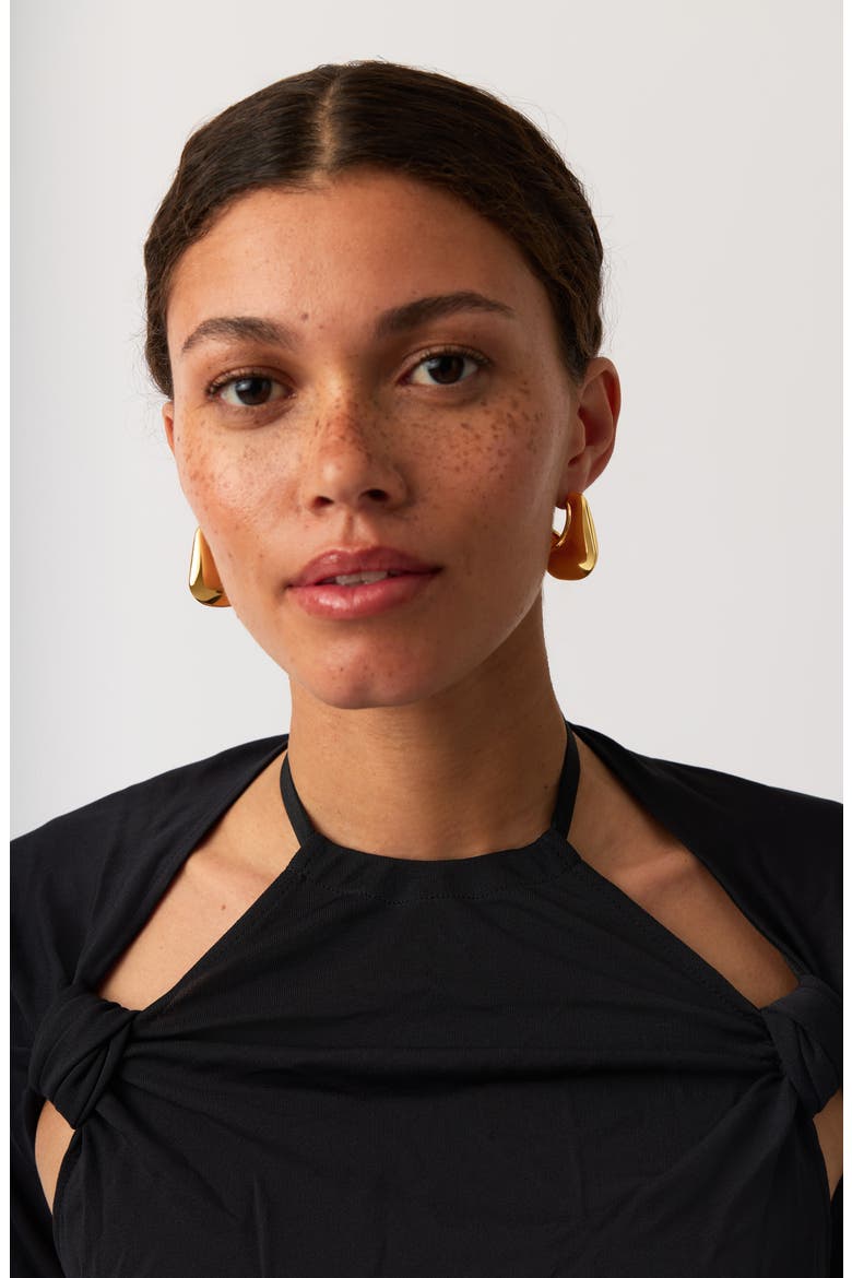 Volume Hoop Earrings, Alternate, color, GOLD