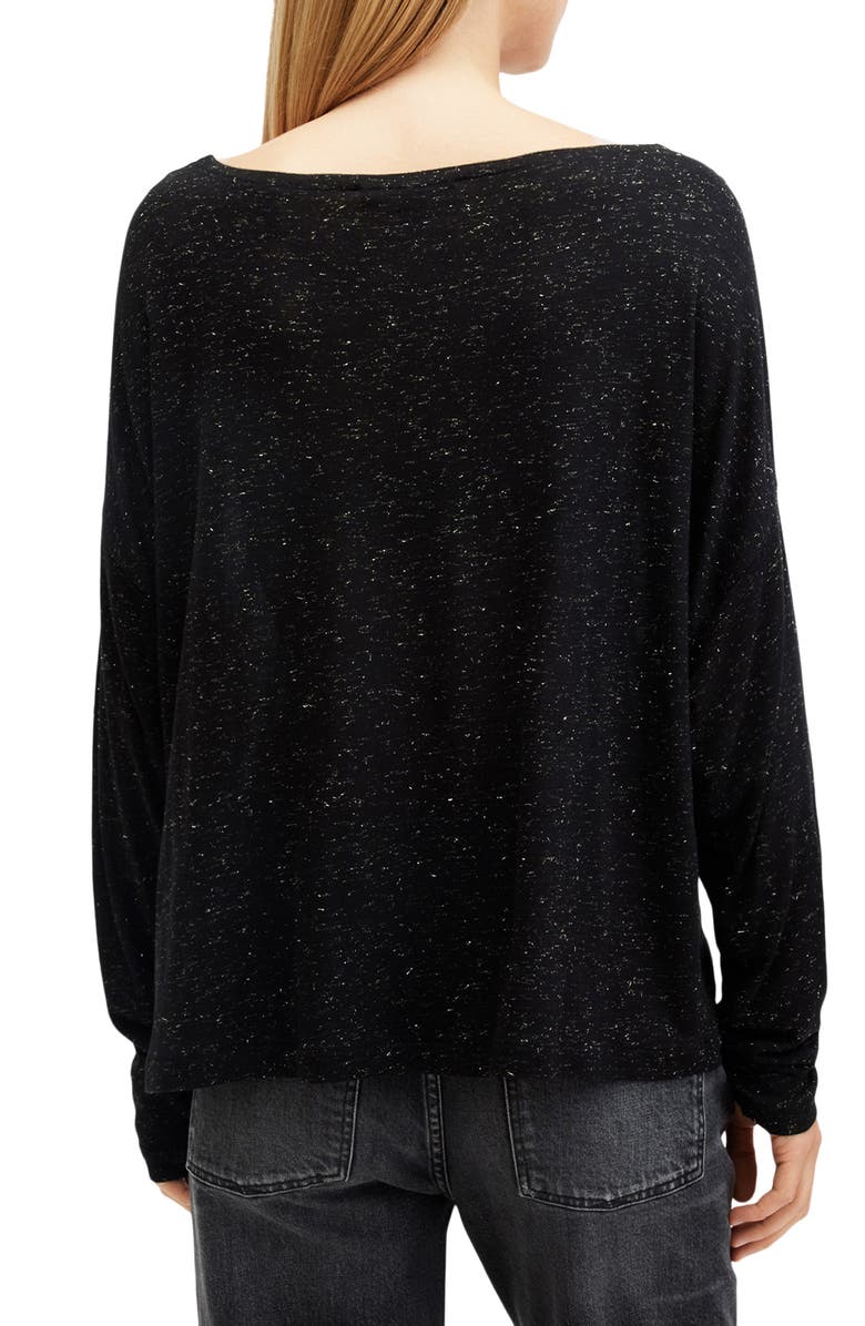 AllSaints Rita Shimmer Knit Top, Alternate, color, 