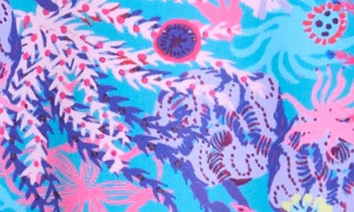 Shop Boardies Kids' Coral Ruffle Two-piece Swimsuit In Blue Multi
